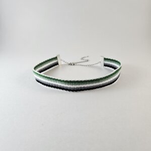 Aromantic Flag- Choker